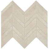 Marazzi Modern Formation 12" X 13" Chevron Peak White