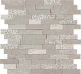 Marazzi Predella 12" X 12" Random Linear, Straight Edge Meta Silver
