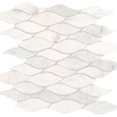 Daltile Marble 12" X 12" Wave First Snow Eleg