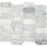 Daltile Marble 2" X 4" Elongated Hexagon Carrara White