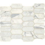Daltile Marble 2" X 4" Elongated Hexagon Statuario