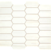 Daltile Marble 2" X 4" Elongated Hexagon Contempo White