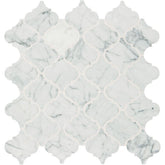 Daltile Marble 3" x 3" Baroque Mosaic 13" x 14" Carrara White