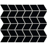 Daltile Color Wheel Retro 2" X 3" Chevron Matte Matte Black