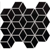 Daltile Color Wheel Retro 2" X 3" 3D Cube Matte Matte Black