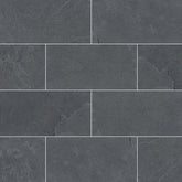 MS International Slate And Quartzite 12" x 24" Gauged Montauk Black