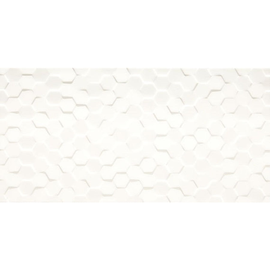Daltile Multitude 12" X 24" Hex Origami White