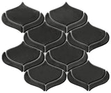 Emser Mythos 11"x12" Arabesque Mosaic 2.8"X3.1" Black