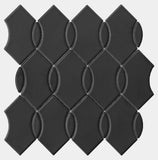 Emser Mythos 12"x12" Wave Mosaic 3"X5.6" Black