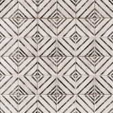 Bedrosians Vivace 4" x 4" Decorative Tile Motif Rice