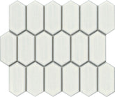 Emser Omni 10"x12" Picket Mosaic 1.8"X3.8" Polished Ivory