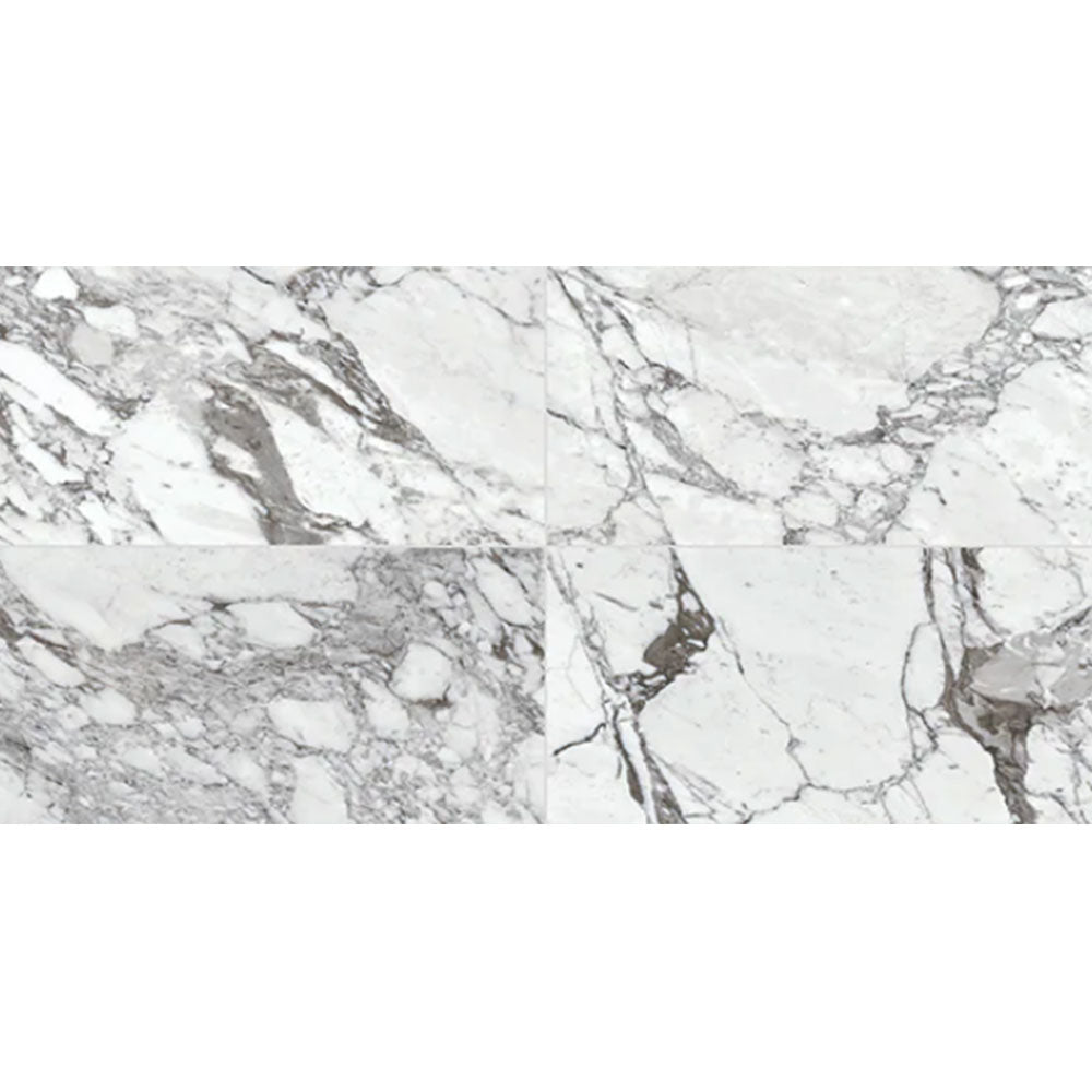 Daltile Marble Attache Lavish 24" x 48" Satin Pearl Arabesque