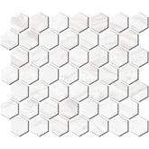 Daltile Perpetuo 12" X 14" Hexagon Mosaic Timeless White