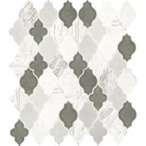 Daltile Raine 11" X 11" Arabesque Stratus White Bld