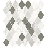 Daltile Raine 11" X 11" Arabesque Stratus White Bld