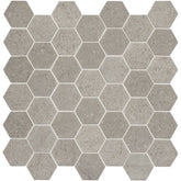 Daltile Raine 12" X 12" Hexagon Cumulus Grey