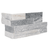 Bedrosians Stone Ledgers 6" x 24" Ledger Corner Natural Cleft Alpine Grey