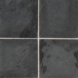 MS International Slate And Quartzite 16" x 16" Honed Montauk Black