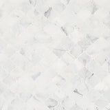 MS International Natural Stone Marble 12" x 12" Arabesque Mosaic Calacatta Cressa