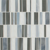 MS International Decorative Mosaic 12" x 12" Glass Tile Citi Stax Lapis