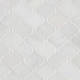 MS International Natural Stone Marble 12" x 12" Arbasque Mosaic Greecian White