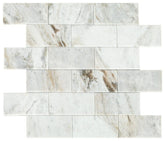 Daltile SimplyStick Mosaix 2" X 4" Brick Joint Polished Daphne White