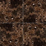 MS International Natural Stone Marble 18" x 18" Polished 9.6mm Emperador Dark