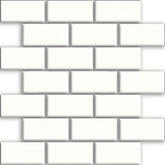 Daltile Rittenhouse Square 2" X 4" Brick Joint White