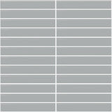 Daltile Color Wheel Mosaic 12'' X 10'' Straight 1'' X 6'' Glossy Desert Gray