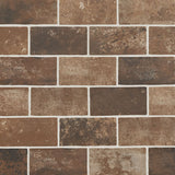 MS International Brickstone 5" x 10" Brick Matte Red
