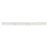 MS International Natural Stone Marble 0.75" x 0.75" Pen Molding Honed Carrara White