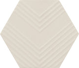 Marazzi Rhyme And Reason 4" X 5" Hexagon Ripple Mix Canvas