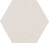 Marazzi Rhyme And Reason 4" X 5" Hexagon Ripple Mix Bone