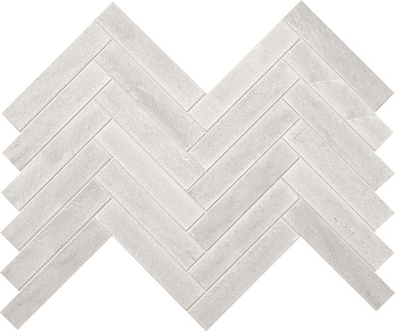 Marazzi Ascend Stone 15" X 17" Chevron 1" X 6" Candid Heather