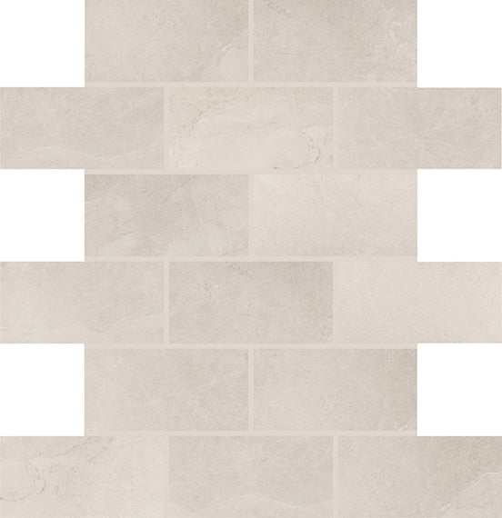 Daltile Advantage 12" X 12" Brick Joint Mosaic 2" X 4" Portrait White