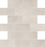 Daltile Advantage 12" X 12" Brick Joint Mosaic 2" X 4" Portrait White