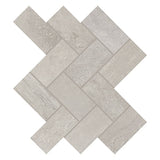 Daltile Advantage 12" X 14" Herringbone Mosaic 2" X 4" Trumpet Grey