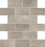 Daltile Advantage 12" X 12" Brick Joint Mosaic 2" X 4" Renoir Grey