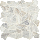 Marazzi Predella Irregular Shape River Pebble Tumbled Lumen White