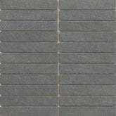 Emser Genesis 1" x 6" Stacked Mosaic 12" x 12" Matte Black