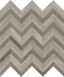 Emser Bizou 12"x13" Chevron Mosaic Polished Cream/Taupe
