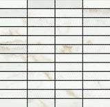 Emser Visconde 12"x12" Stacked Mosaic 1"x3" Matte Oro