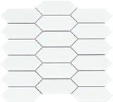 Emser Catch 11"x13" Picket Mosaic 2"x5" Polished Ice Glossy