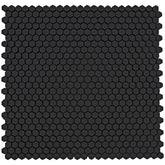 Emser Revify 0.4" x 0.5" Mosaic 11" x 11" Matte Nero