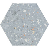 Emser Tatsu 10" x 11" Hexagon Satin Azul