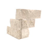 Emser Structure 6" x 6" Stacked ledger corner Travertine Ivory