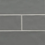 MS International Urbano 12" x 12" Subway 4" x 12" Glossy Graphite