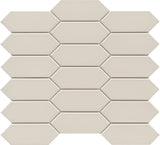 Emser Catch 11"x13" Picket Mosaic 2"x5" Polished Fawn Glossy