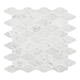Daltile Marble 12'' x 13'' Straight Mosaic 2.37''x 0.35'' Polished Carrara White