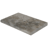 Bedrosians Travertine 16" x 24" Eased Edge Pool Coping 5cm - Tumbled Silver Cream